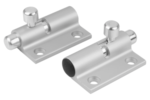 Barrel locks with return spring aluminium grip to left or right