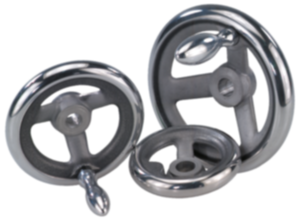 Kézikerekek, DIN 950, alumínium - inch Kézikerekek, DIN 950, alumínium - inch