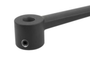 Crank handles aluminium with safety cylinder grip