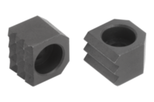 Grippers, tool steel, rectangular with counterbore