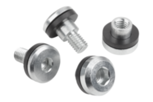 Steel flat head screw with tolerance compensation  for floating bearing