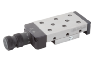 Dovetail slides with micrometer spindle and location holes