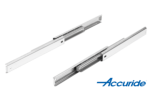 Telescopic slides, stainless steel, for side mounting, full extension, load capacity up to 15 kg Telescopic slides, stainless steel, for side mounting, full extension, load capacity up to 15 kg