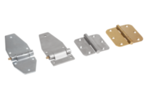 Strap hinges, steel or stainless steel