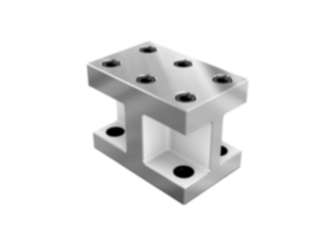 Riser blocks, grey cast iron Form H, long version