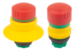 Vész-Állj gomb beépíthető változata Ø 22,3 mm érintkezőblokkokkal